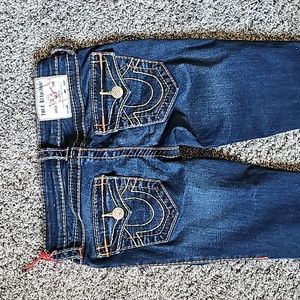 AWESOME TRUE RELIGION STELLA BIG T LOW RISE SKINNY JEANS